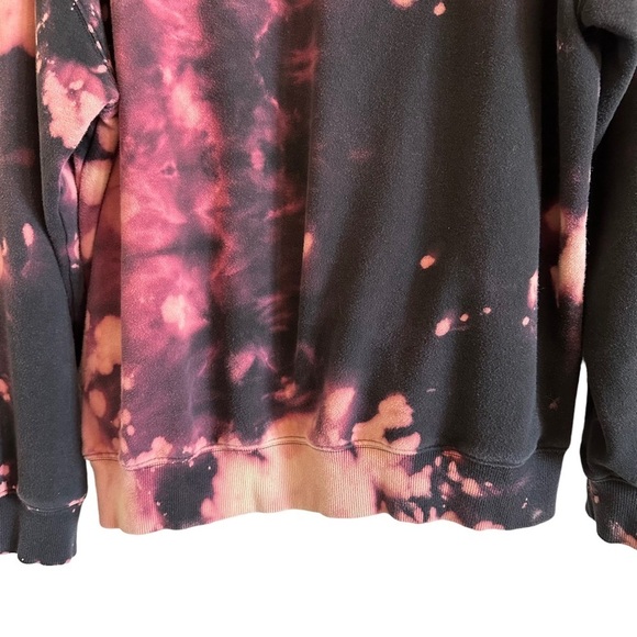Dickies Hand Bleached Graphic Hoodie Sweatshirt Sz L One of a Kind - Picture 10 of 12